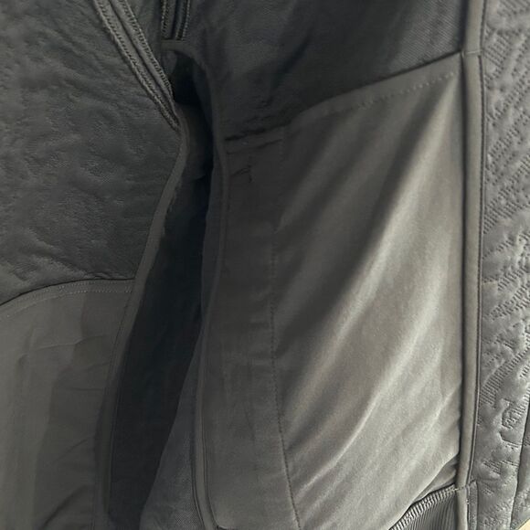 Lululemon Men’s Rare Packable Dark Gray Jacquard Knit Bomber Jacket - M - EUC - Picture 12 of 14